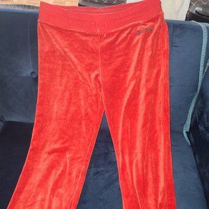 BCBG sweatsuit XL  red velour  Pants